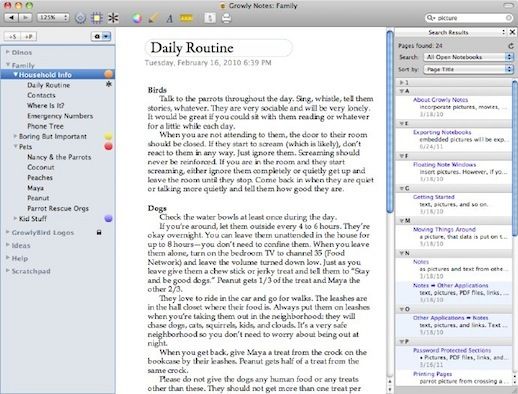 growly notes for mac free